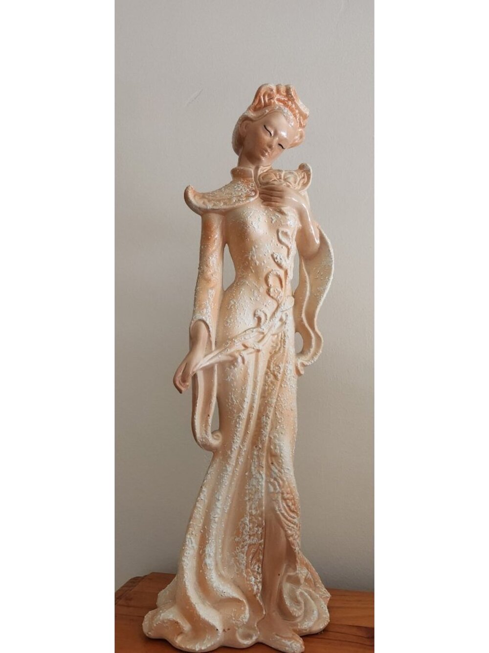 Vintage 1953 Lane & Co. MCM Mid Century Modern Glossy Asian Female figurine